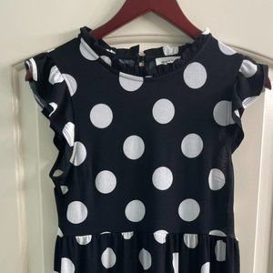 Polka Dot black and white dress
